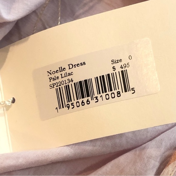 NWT Ulla Johnson Noelle dress lavender orange cross front open back bow 0 - Picture 10 of 11